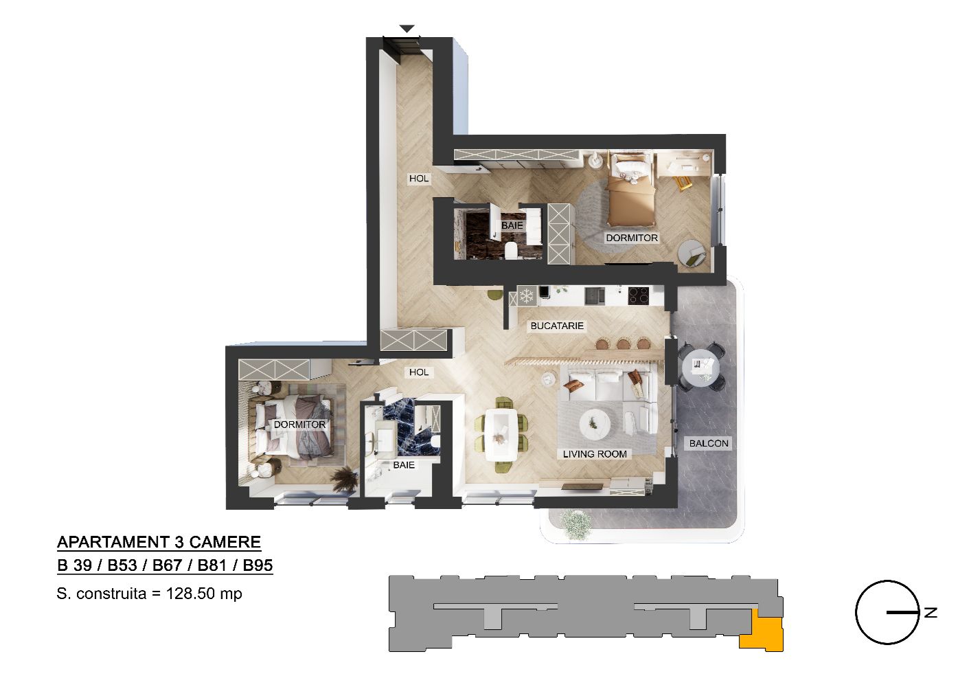 Plan T2 B39 67 81 95